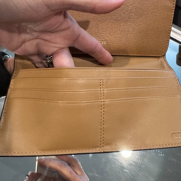 Coach checkbook wallet